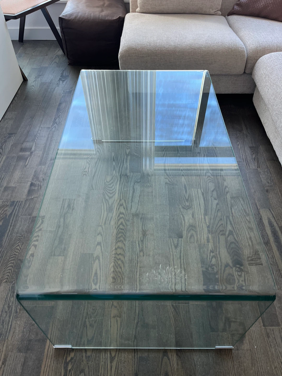 Clear Glass Coffee Table - photo 3