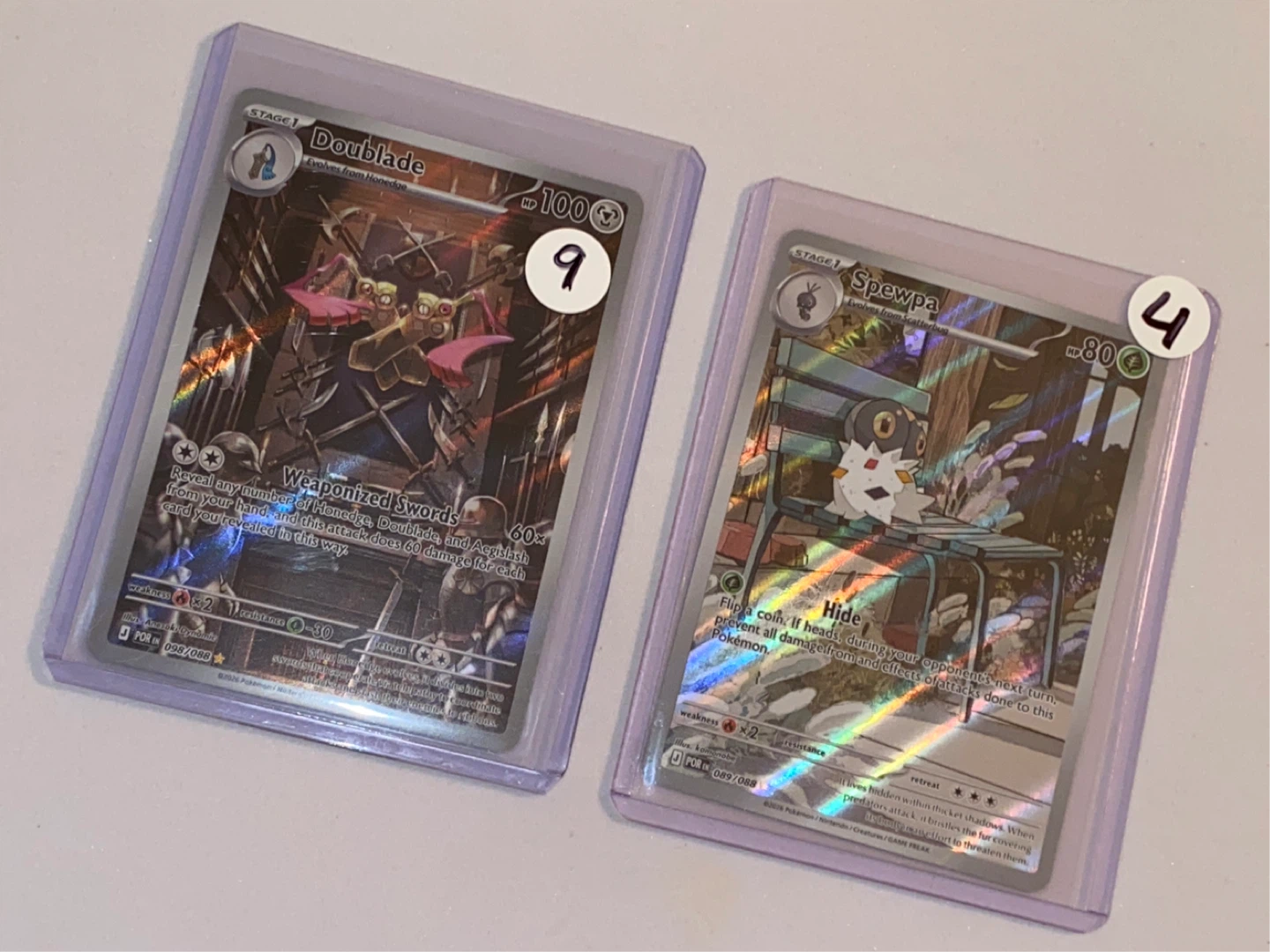 Pokemon Perfect Order Trading Cards: Spewpa and Doublade