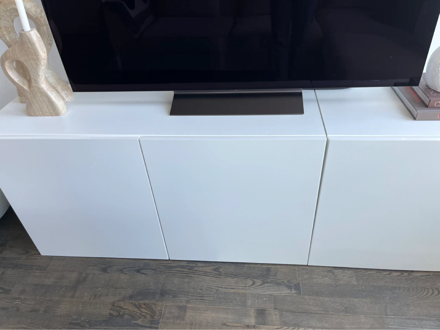 White TV Stand / Media Console - photo 2