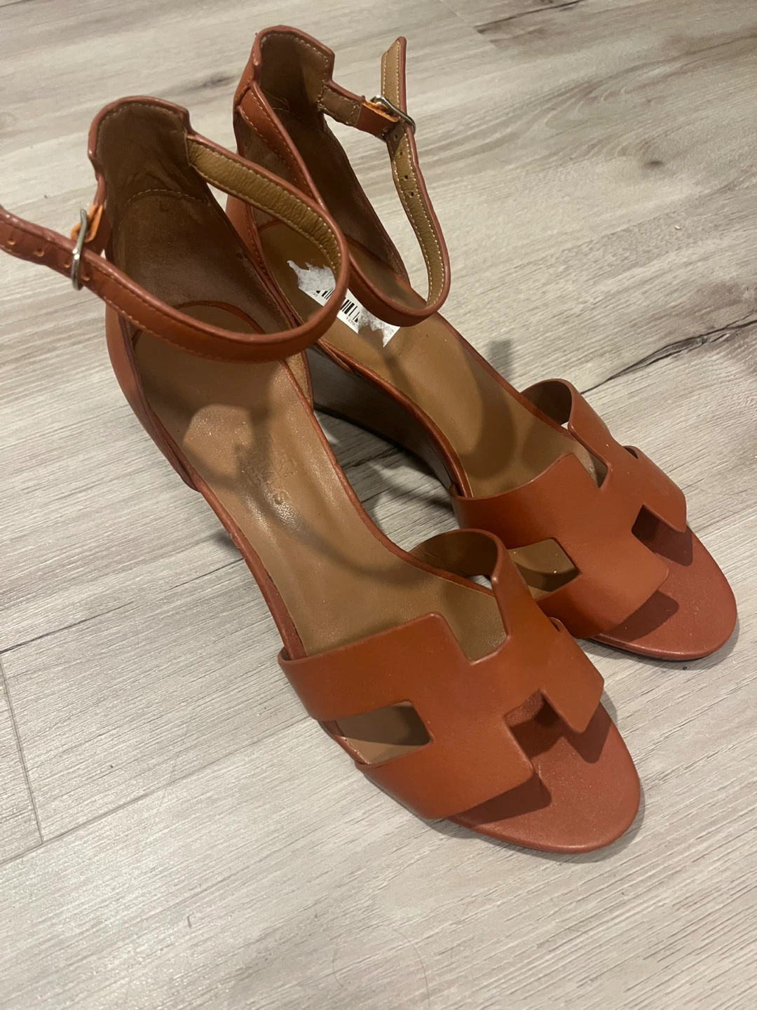 Hermès Wedge Sandals Size 38 - photo 3