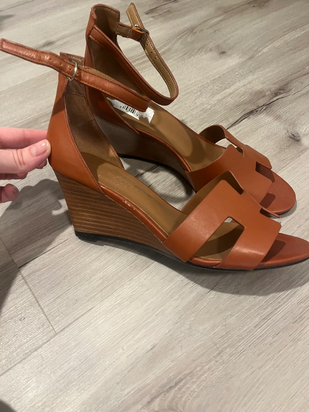 Hermès Wedge Sandals Size 38 - photo 4