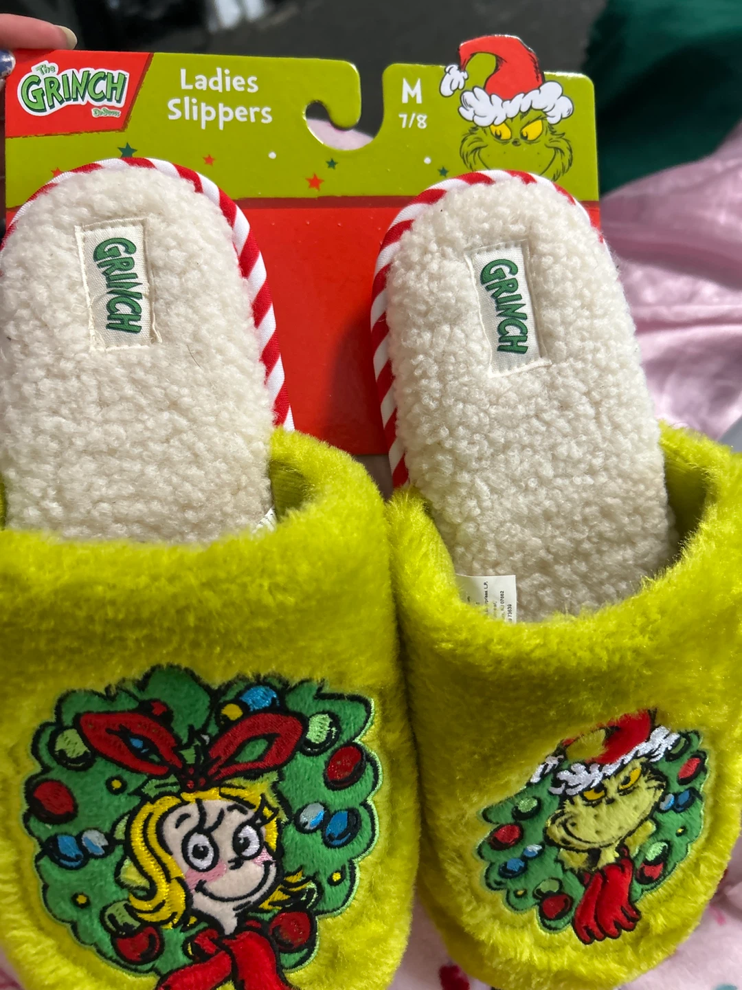 The Grinch Ladies Slippers Size M 7/8 - photo 2