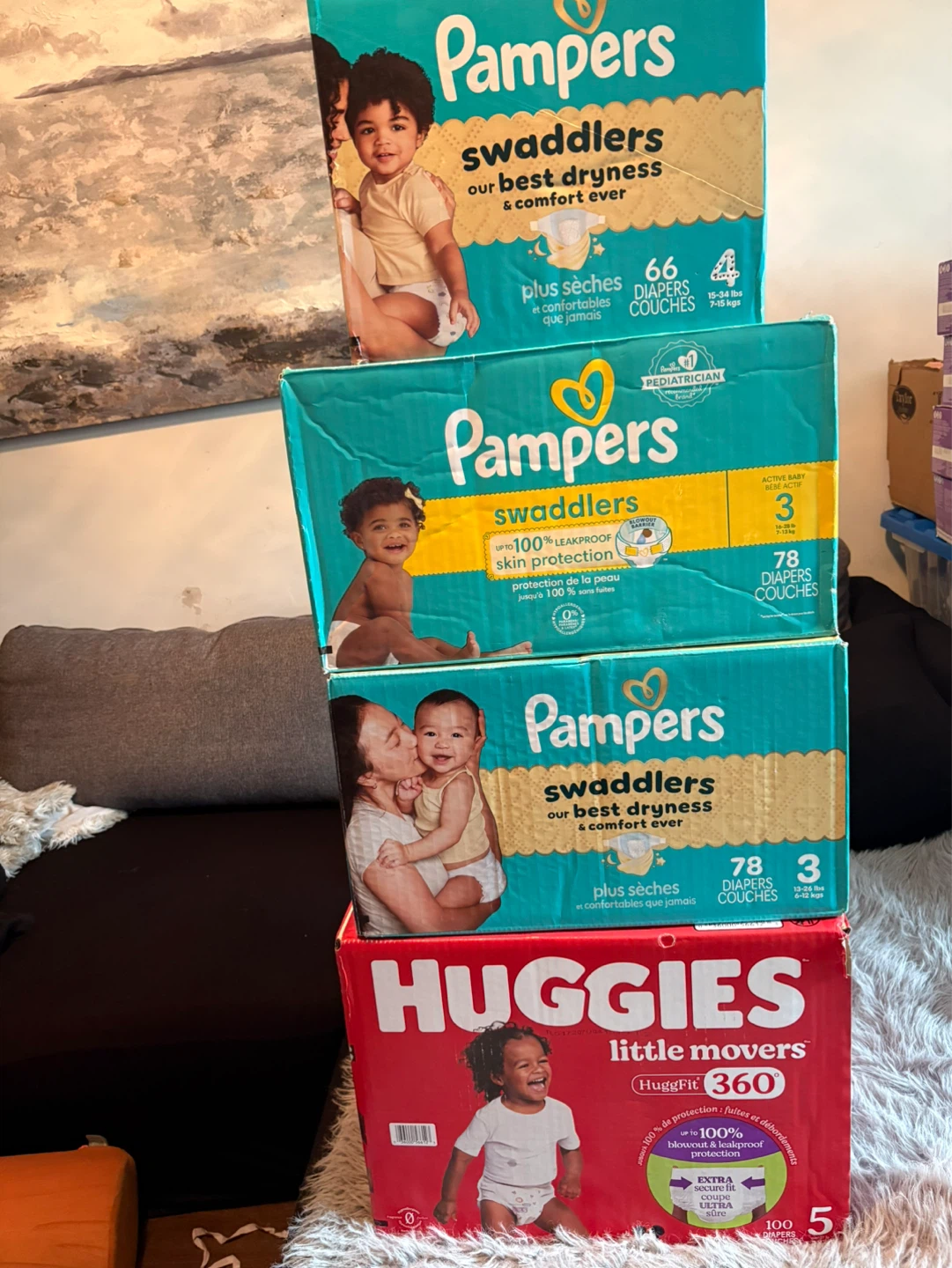 Pampers Swaddl Little Movers Diapers