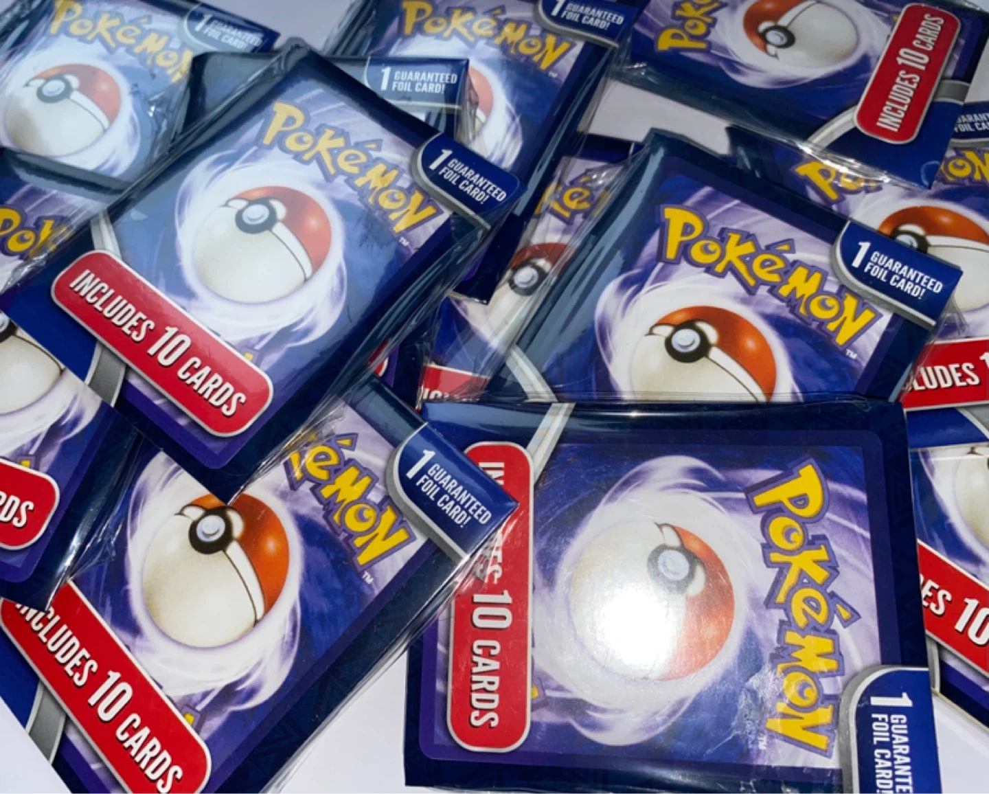 Pokemon Packs - Includes 10 Cards & 1 Guaranteed Foil Card
