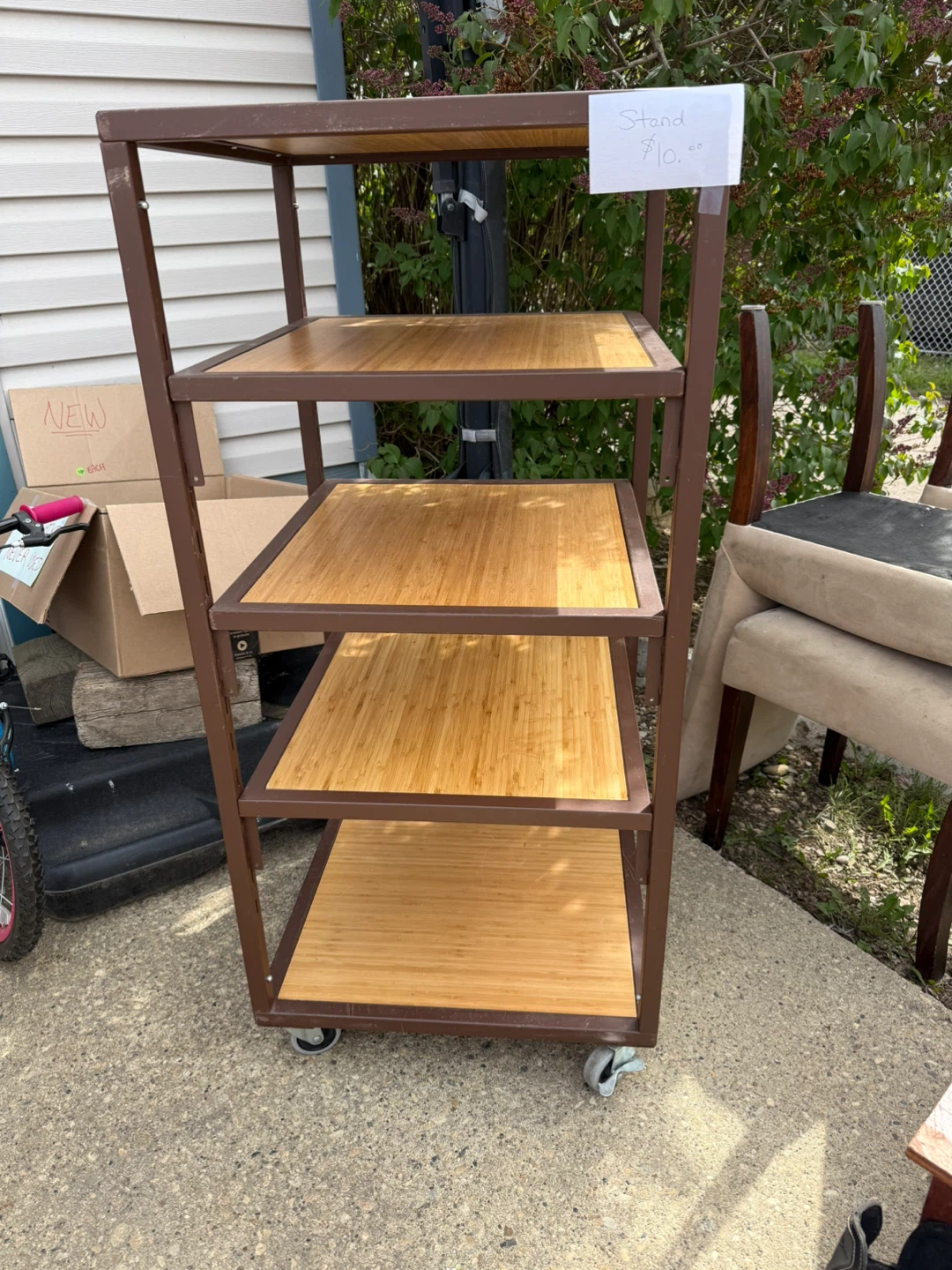 Rolling Shelf Stand