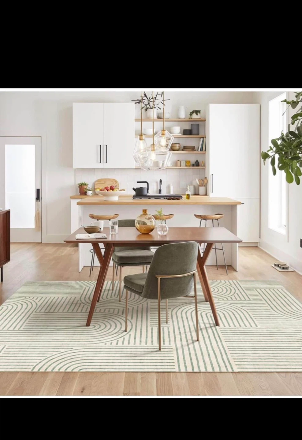8x10 Printed Rug -Sage Green - photo 2