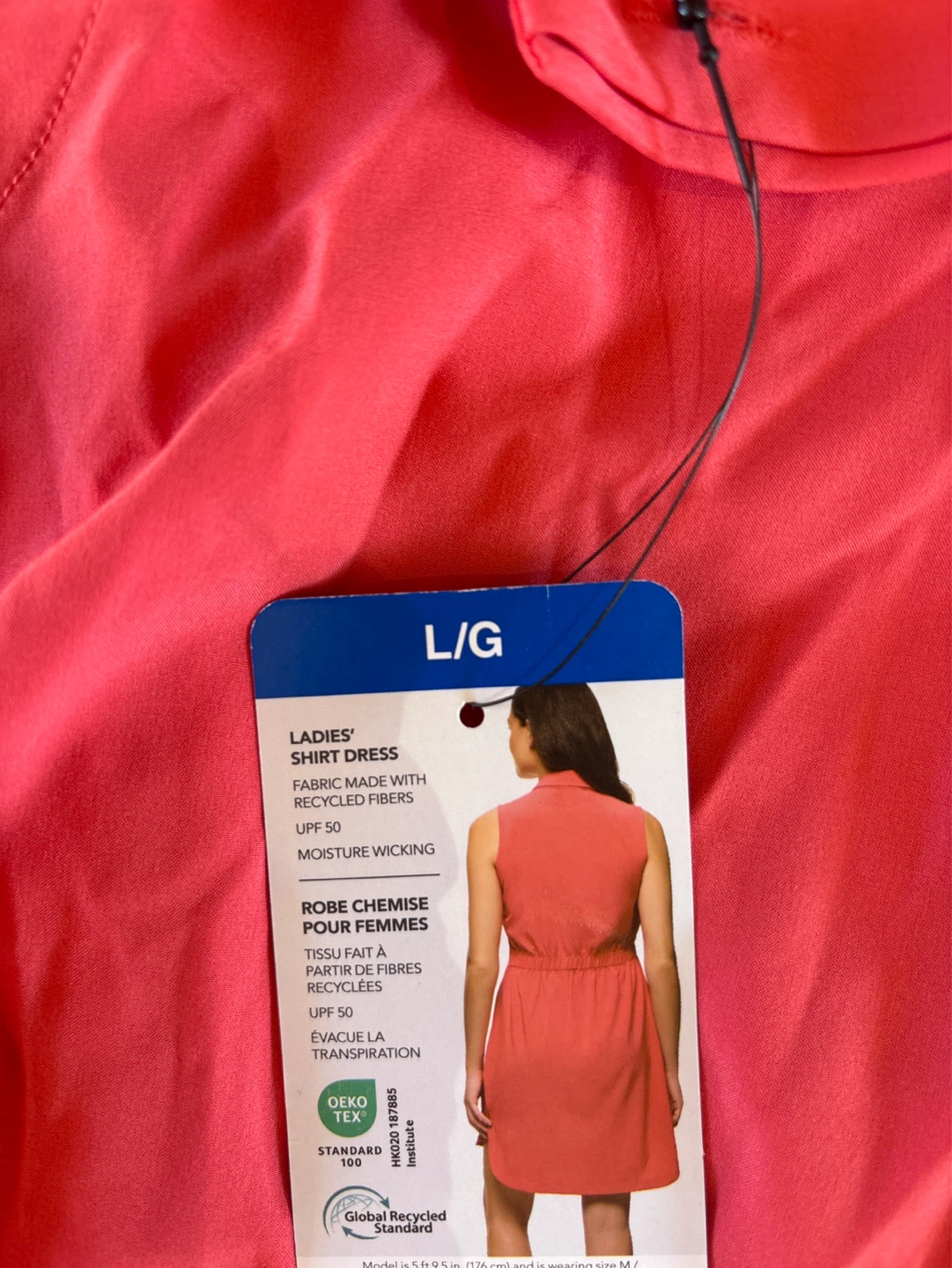 Lole Ladies Shirt Dress L/G Coral - photo 3