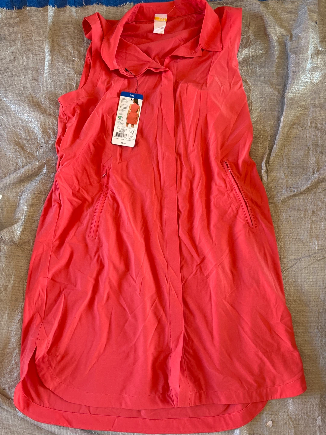 Lole Ladies Shirt Dress L/G Coral