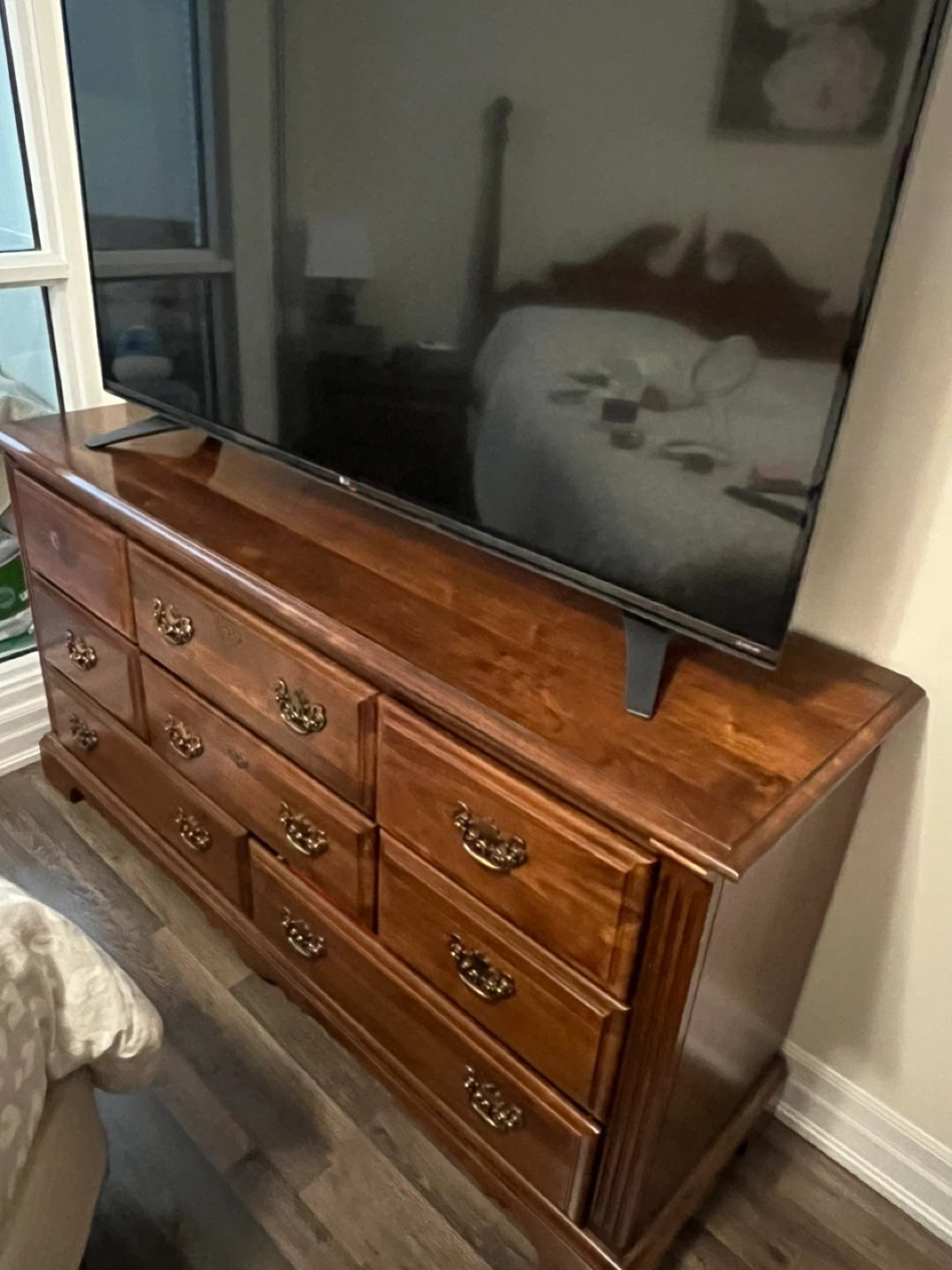 Solid wood furniture for bedroom, Queen 5 pieces - photo 2