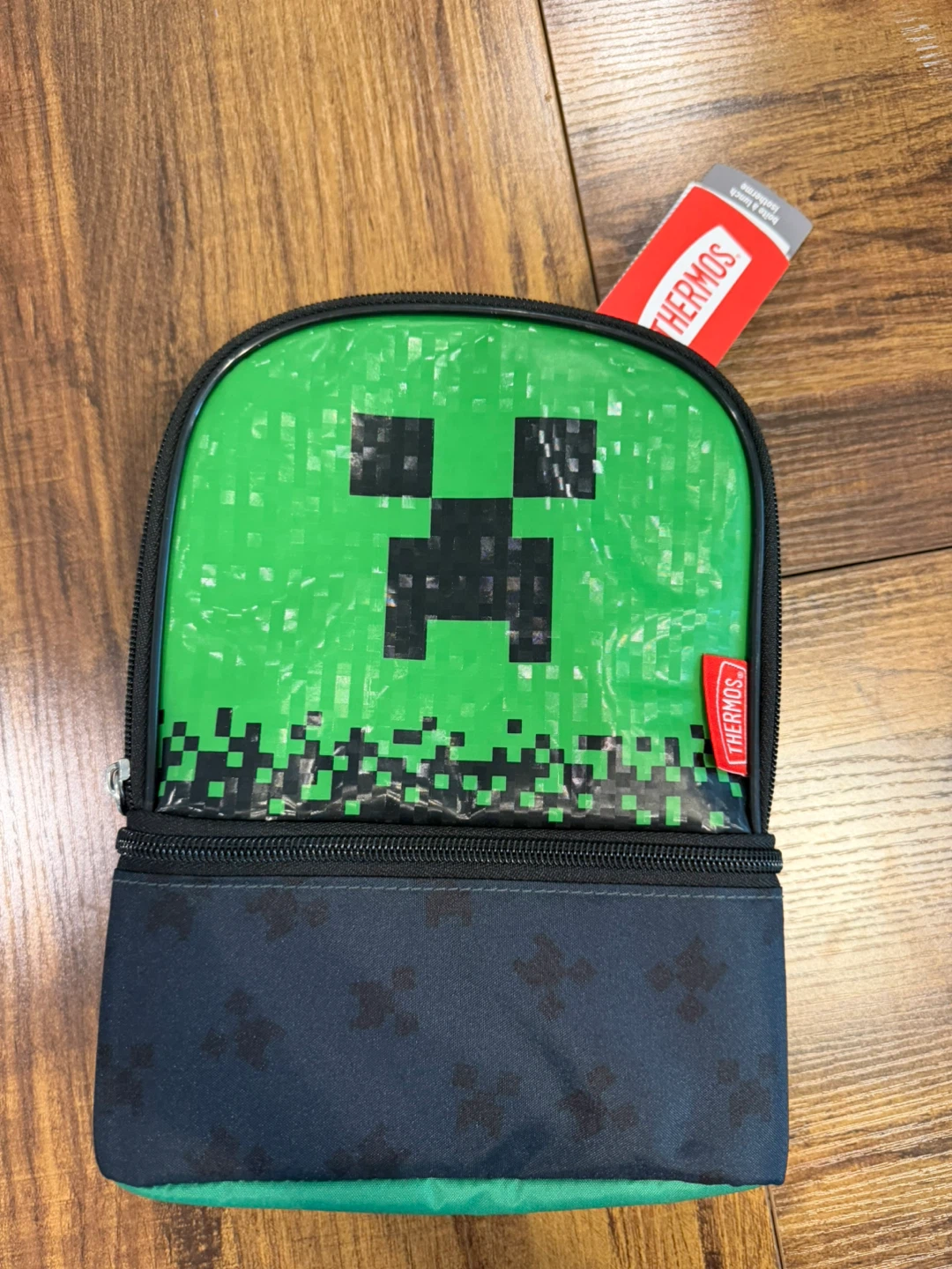 NEW Thermos Minecraft Creeper Lunch Bag