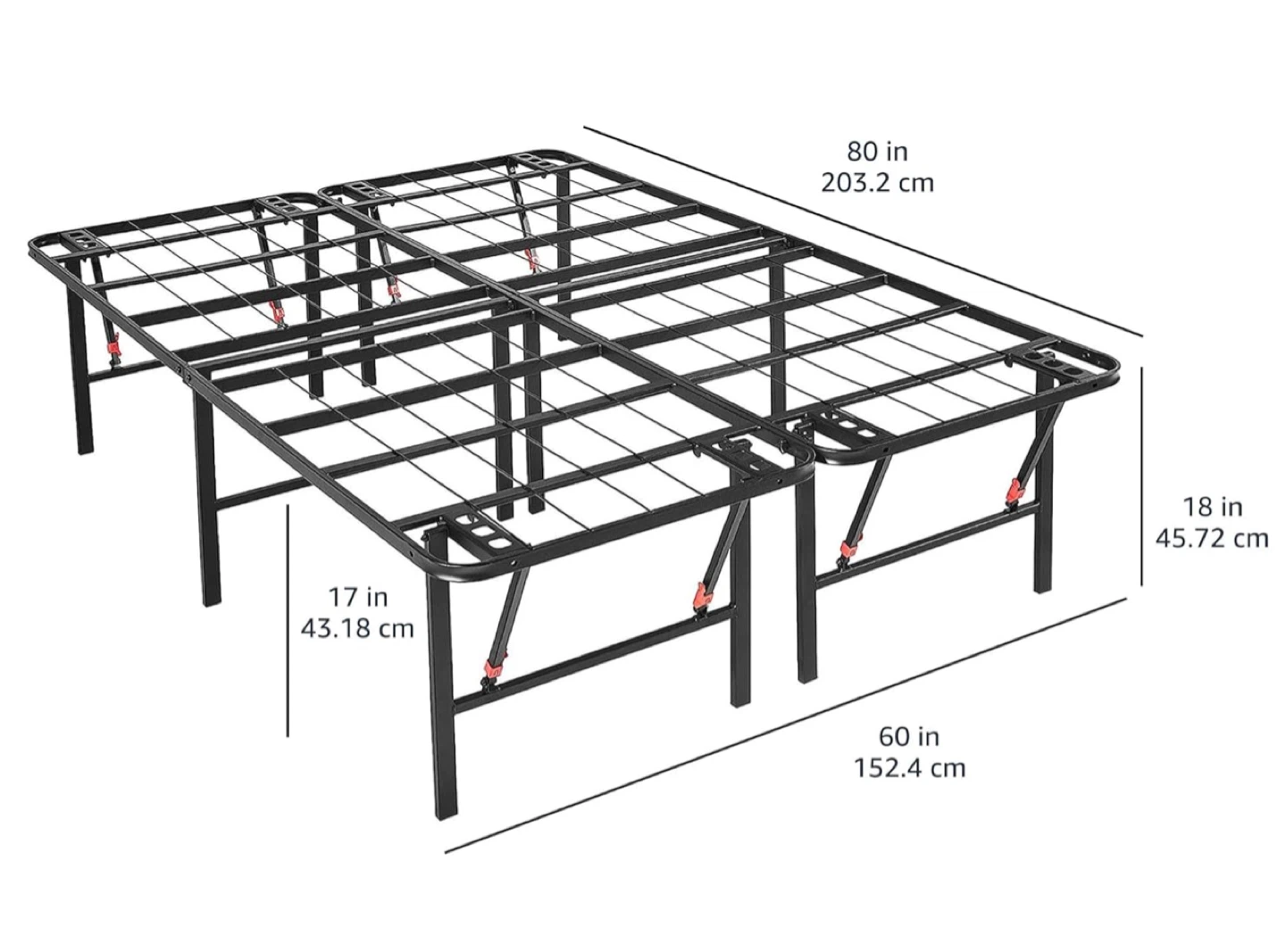 Foldable Metal Bed Frame (18 inch Tall) - photo 3