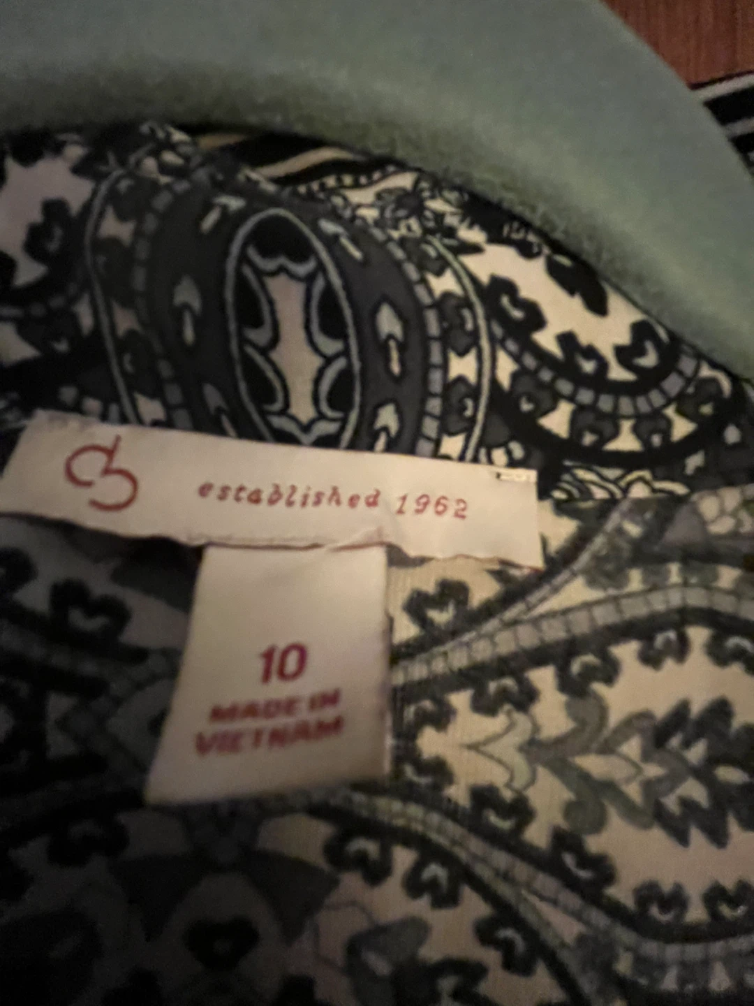 Christie Brand Paisley Print Shirt Dress Size 10 - photo 3