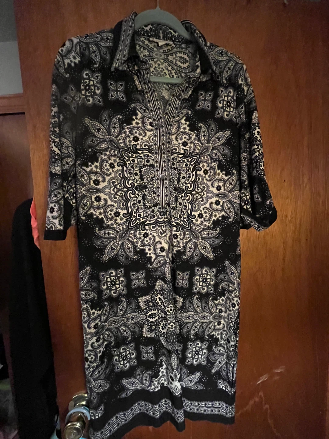 Christie Brand Paisley Print Shirt Dress Size 10