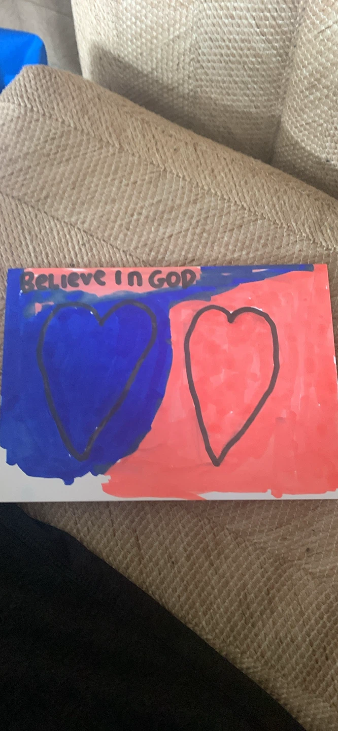 Handmade Birthday Card with Religious Message - photo 2