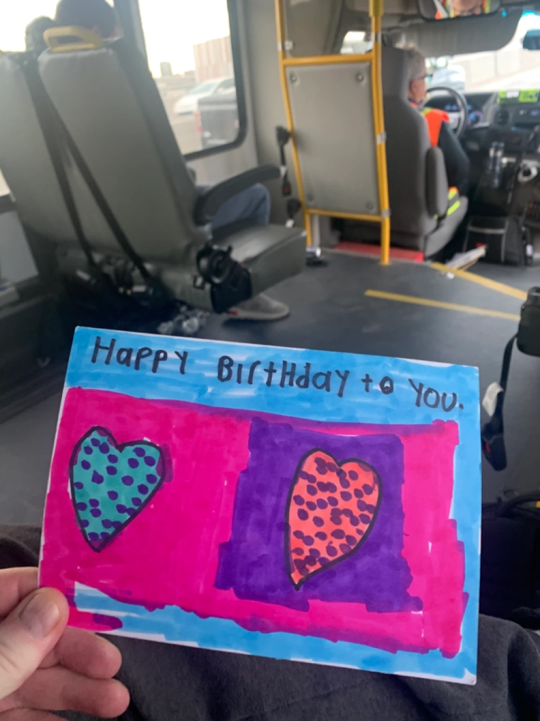 Handmade Birthday Card with Religious Message