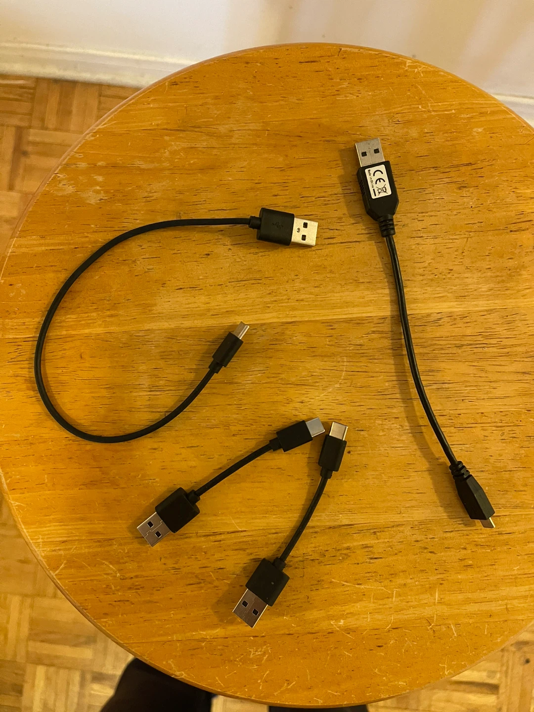 Assorted USB and USB-C Cables