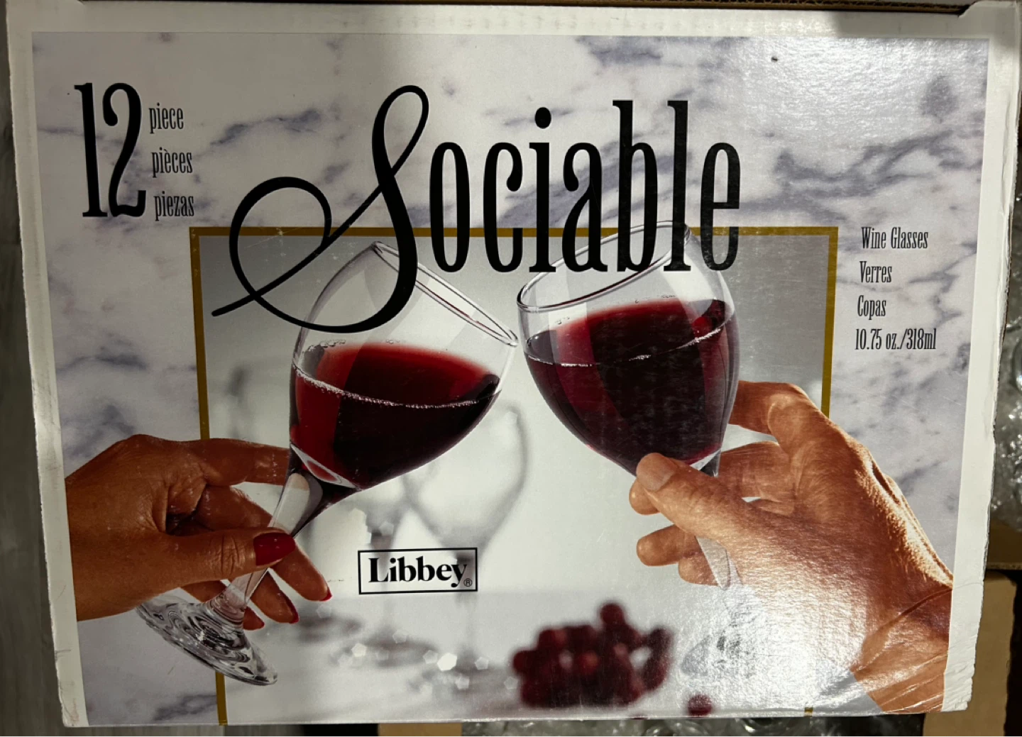 Libbey Sociable 12-Piece Wine Glasses