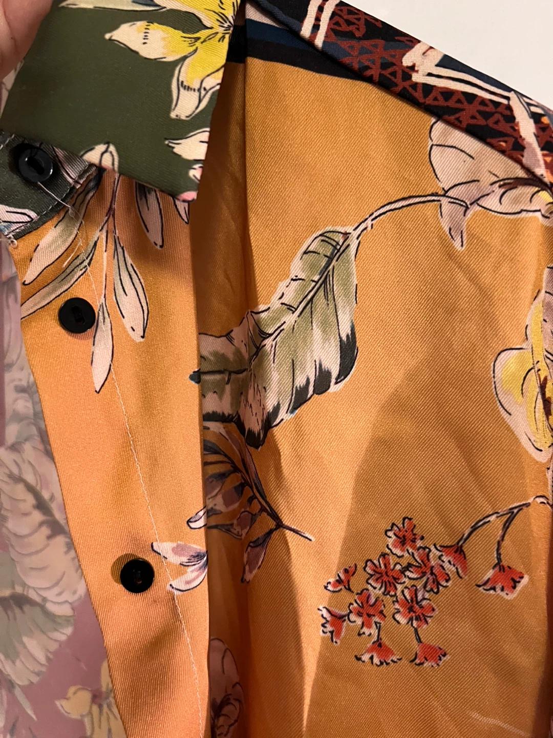 Zara Floral Print Oversized Shirt Dress - Size XS - photo 5