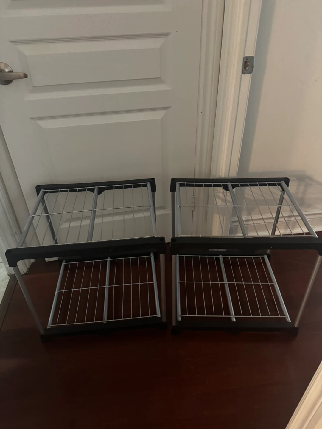 Stackable Wire Storage Bins - Set of 2