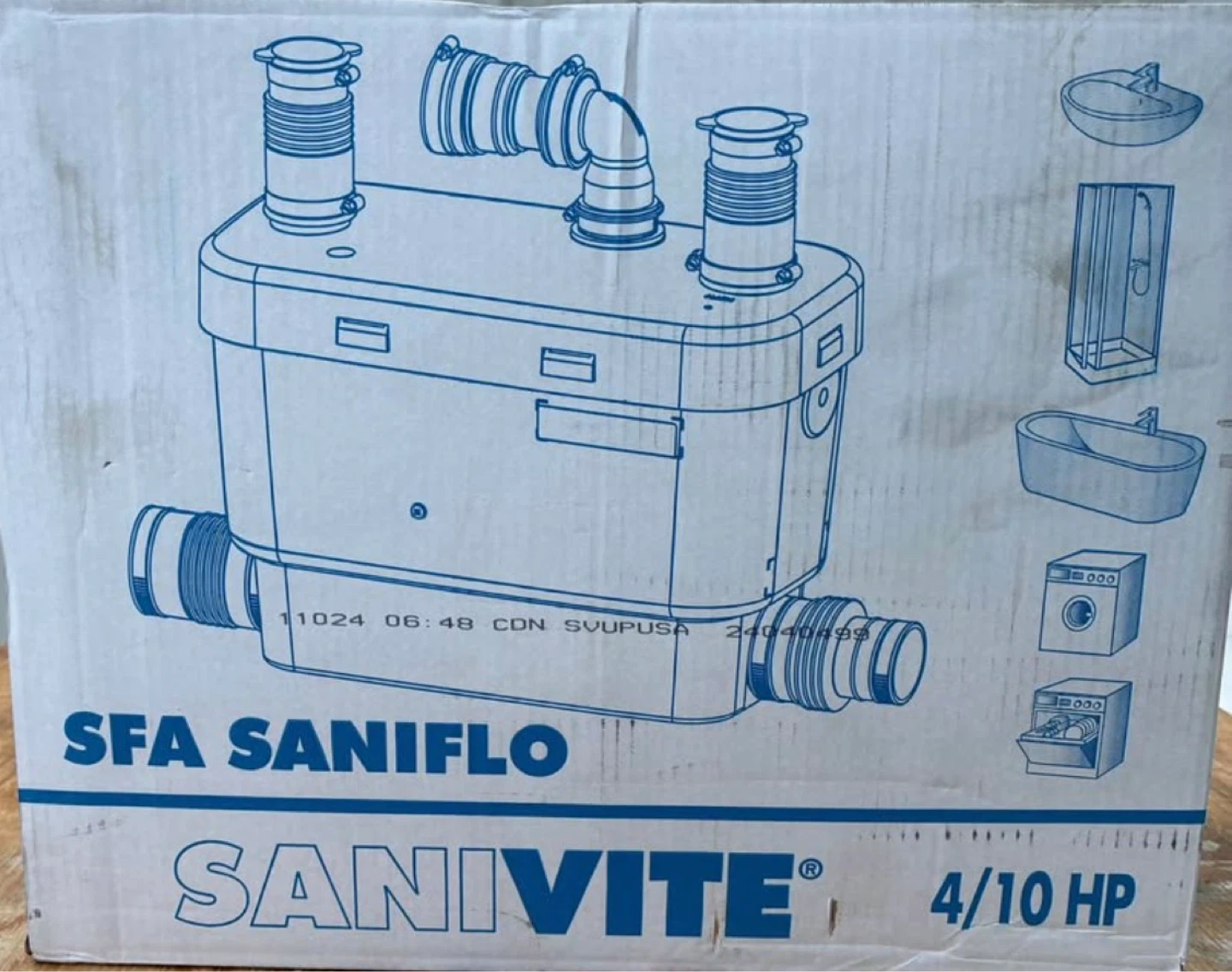 Sanivite Saniflo SaniVite 4/10 HP Pump