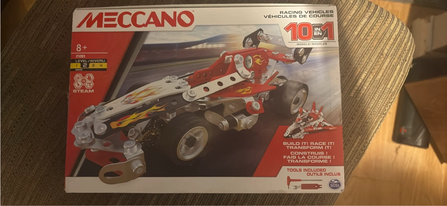 Meccano 10-in-1 Racing Vehicles Construction Set