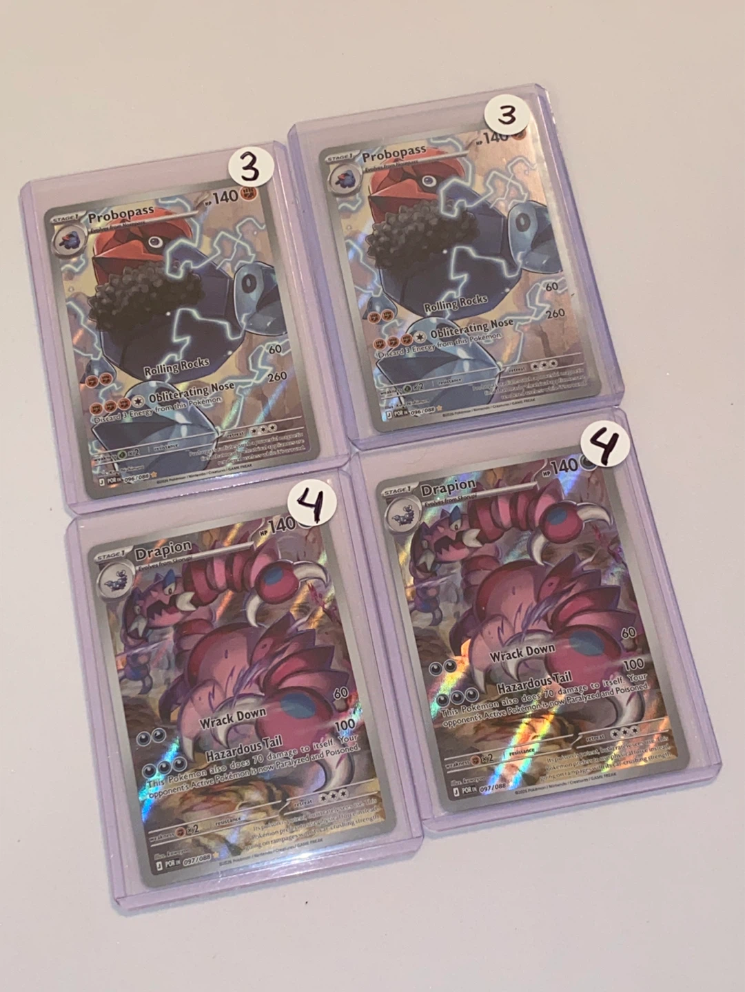 Pokemon TCG Cards - Probopass and Drapion