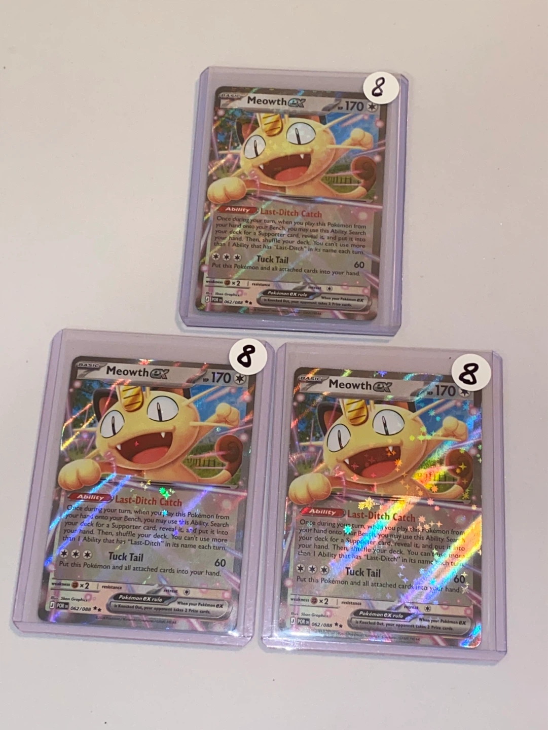 Pokemon TCG Meowth EX Cards