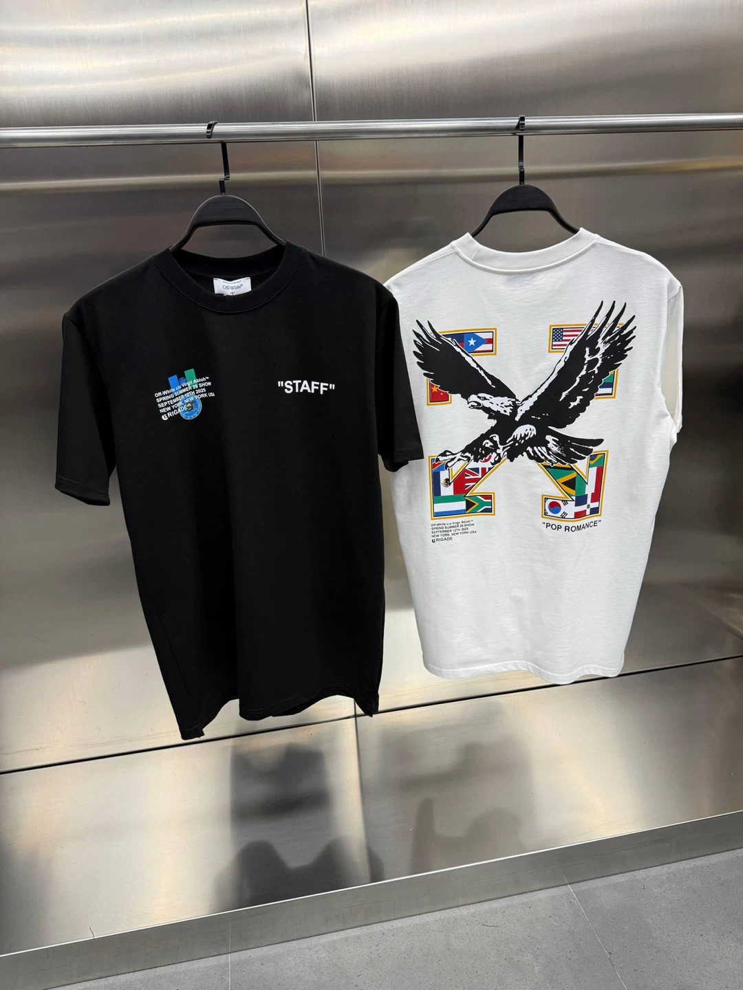 OFF-WHITE "POP ROMANCE" Eagle T-Shirt