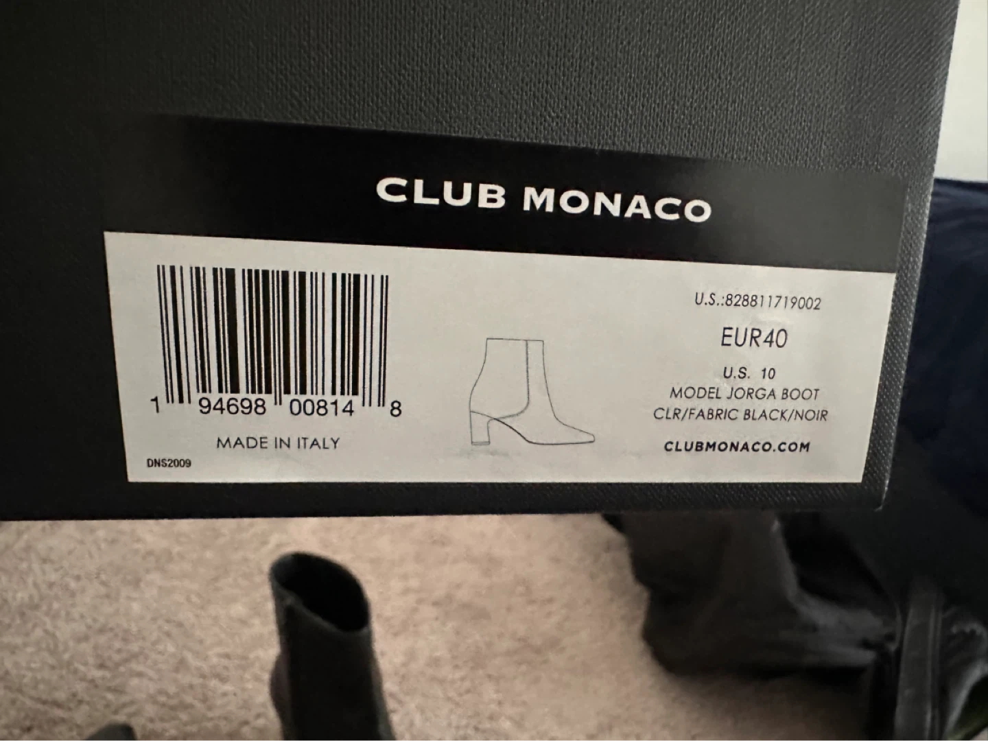 Club Monaco Jorga Black Ankle Boots - EUR 40 / US 10 - photo 4
