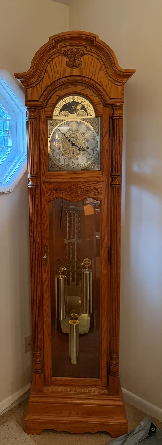 Howard Miller Oak Grandfather Clock