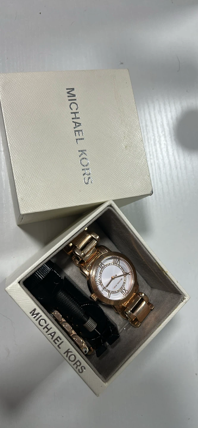 Michael Kors Rose Gold Watch with Box