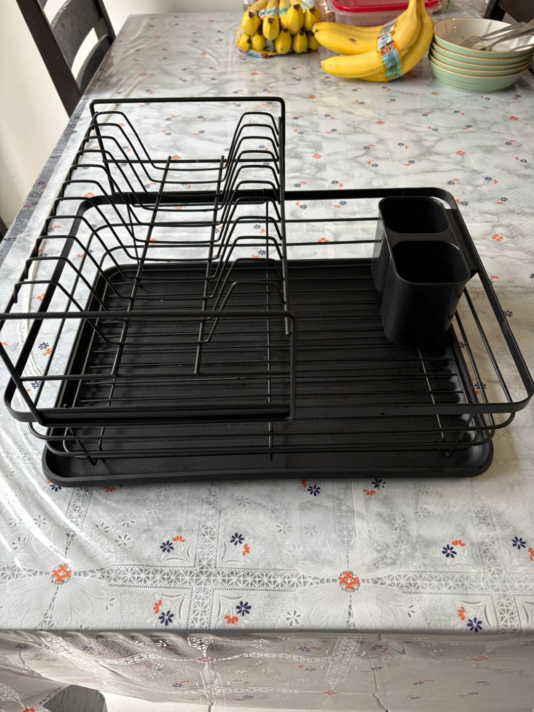 Brand New Black Dish Drying Rack with Drain Tray - photo 2