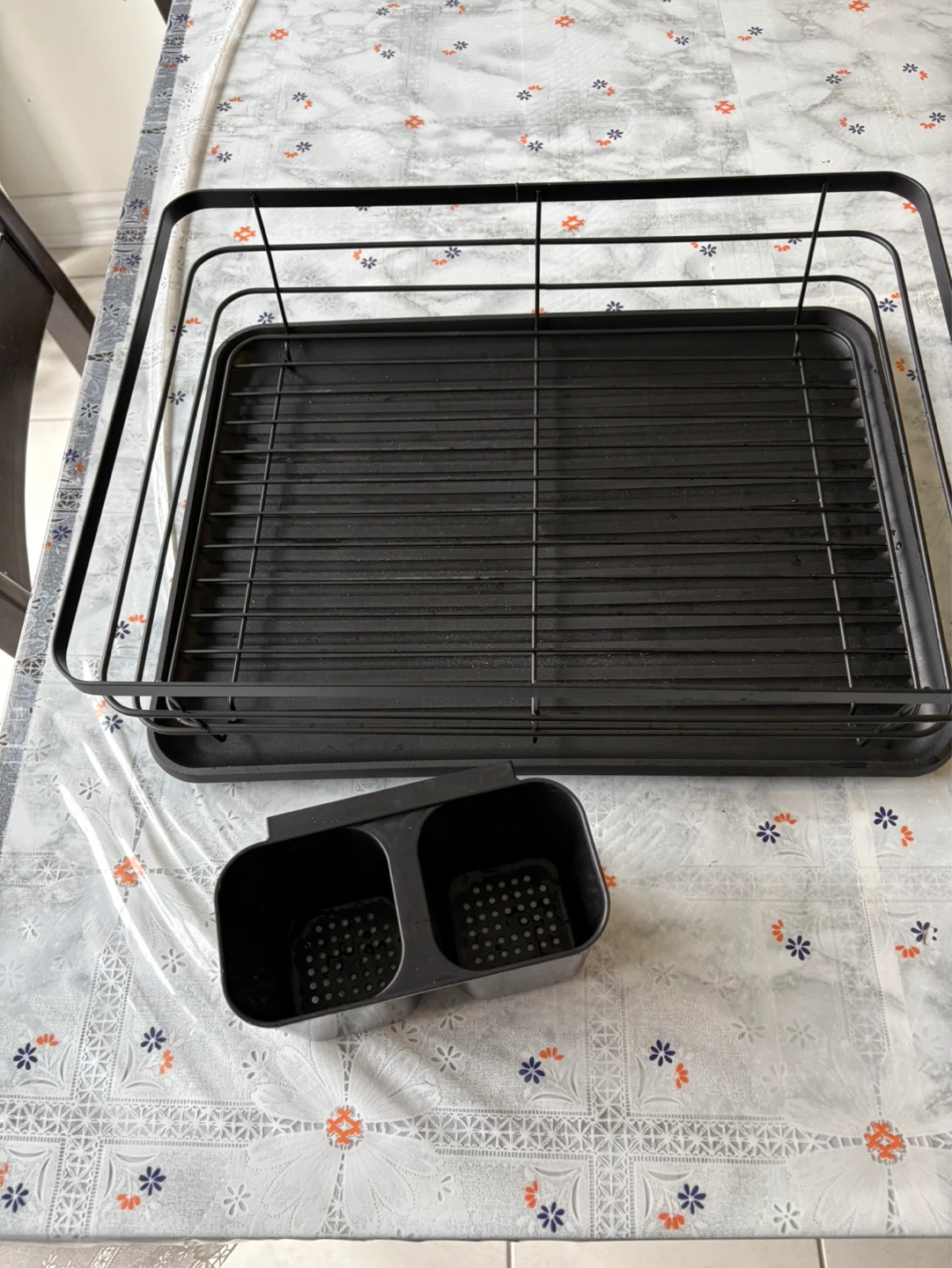 Brand New Black Dish Drying Rack with Drain Tray - photo 5