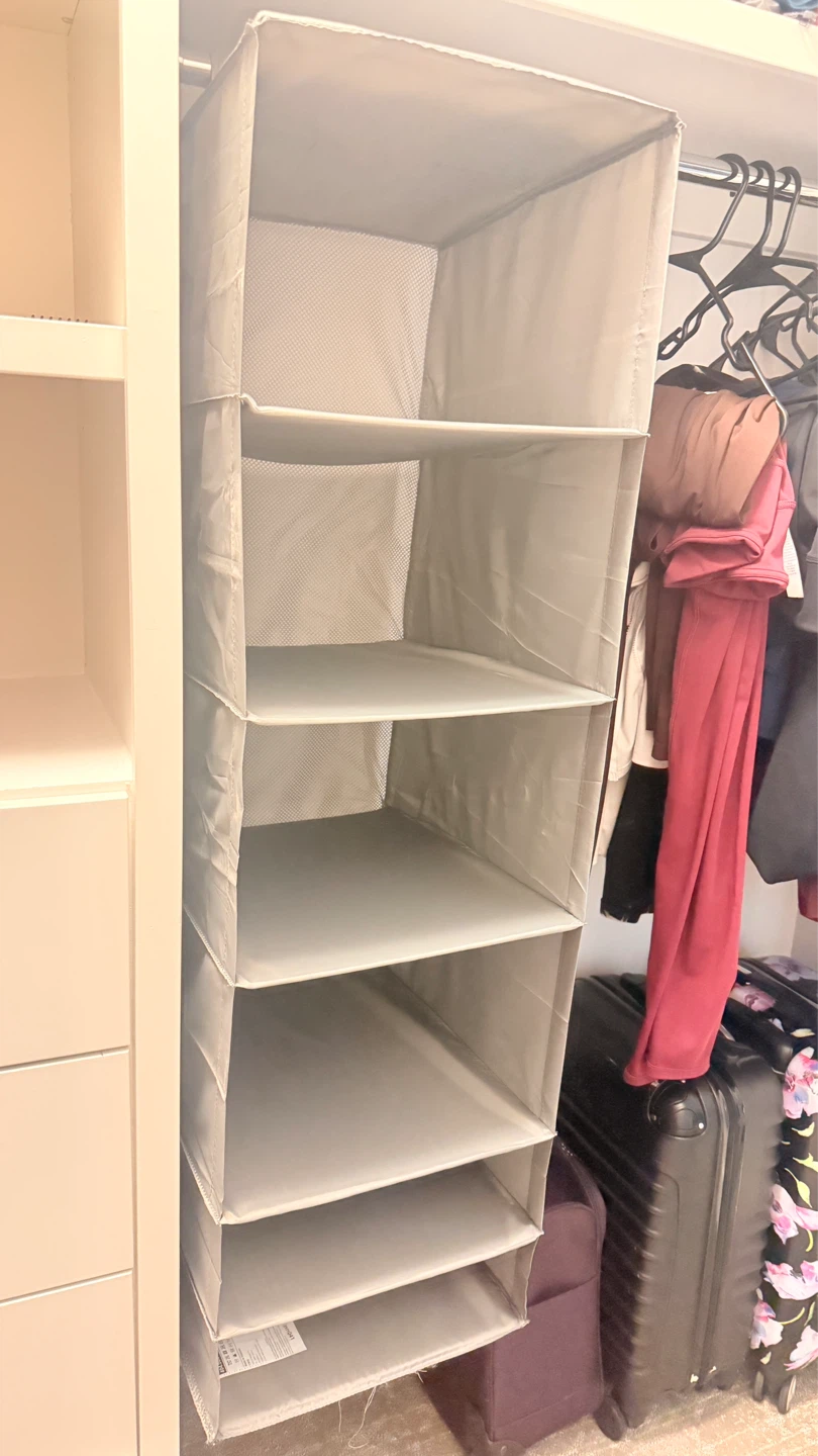 Hanging Closet Organizer with 6 Shelves