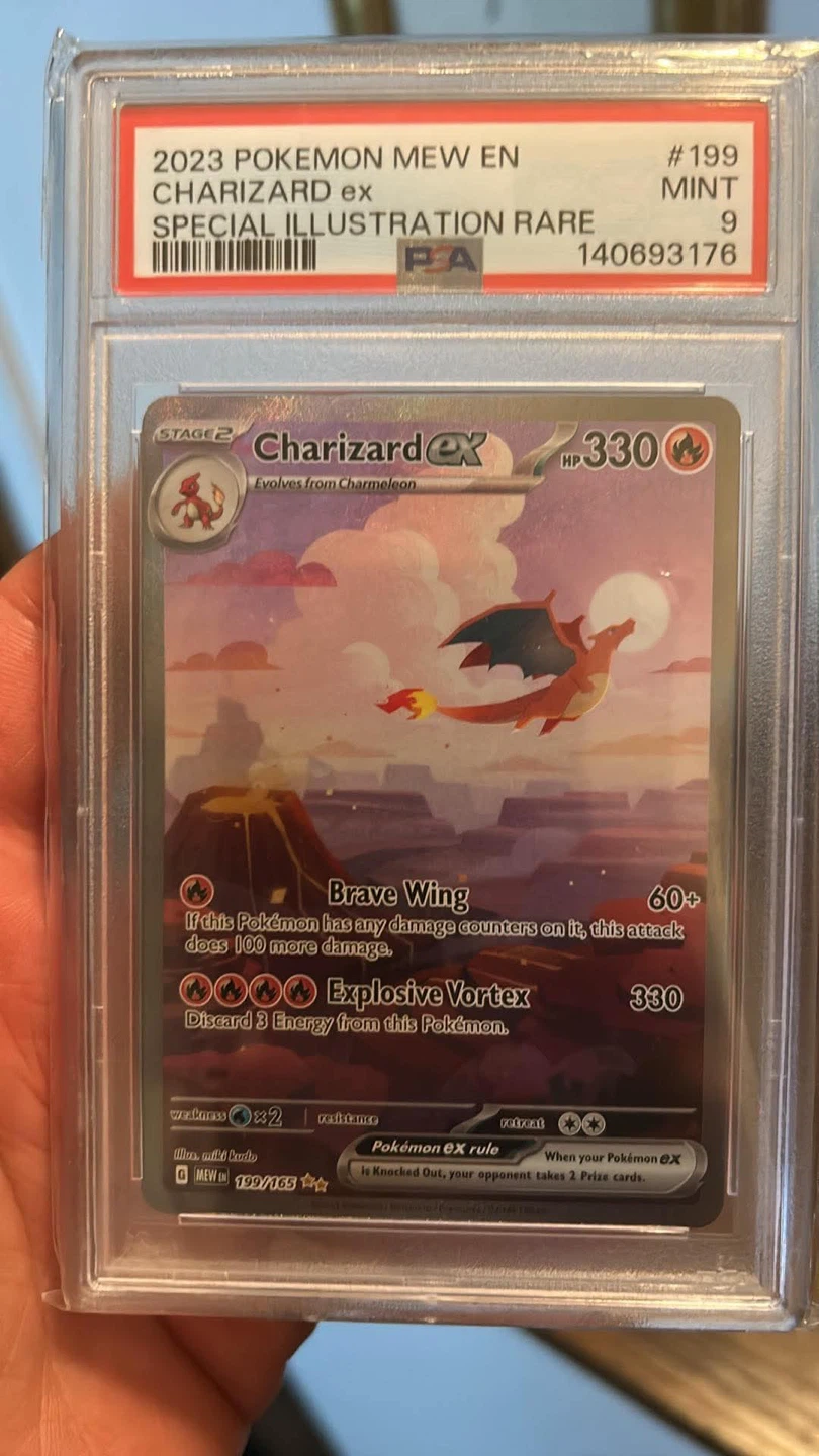 2023 Pokemon Mew EN Charizard EX Special Illustration Rare PSA 9