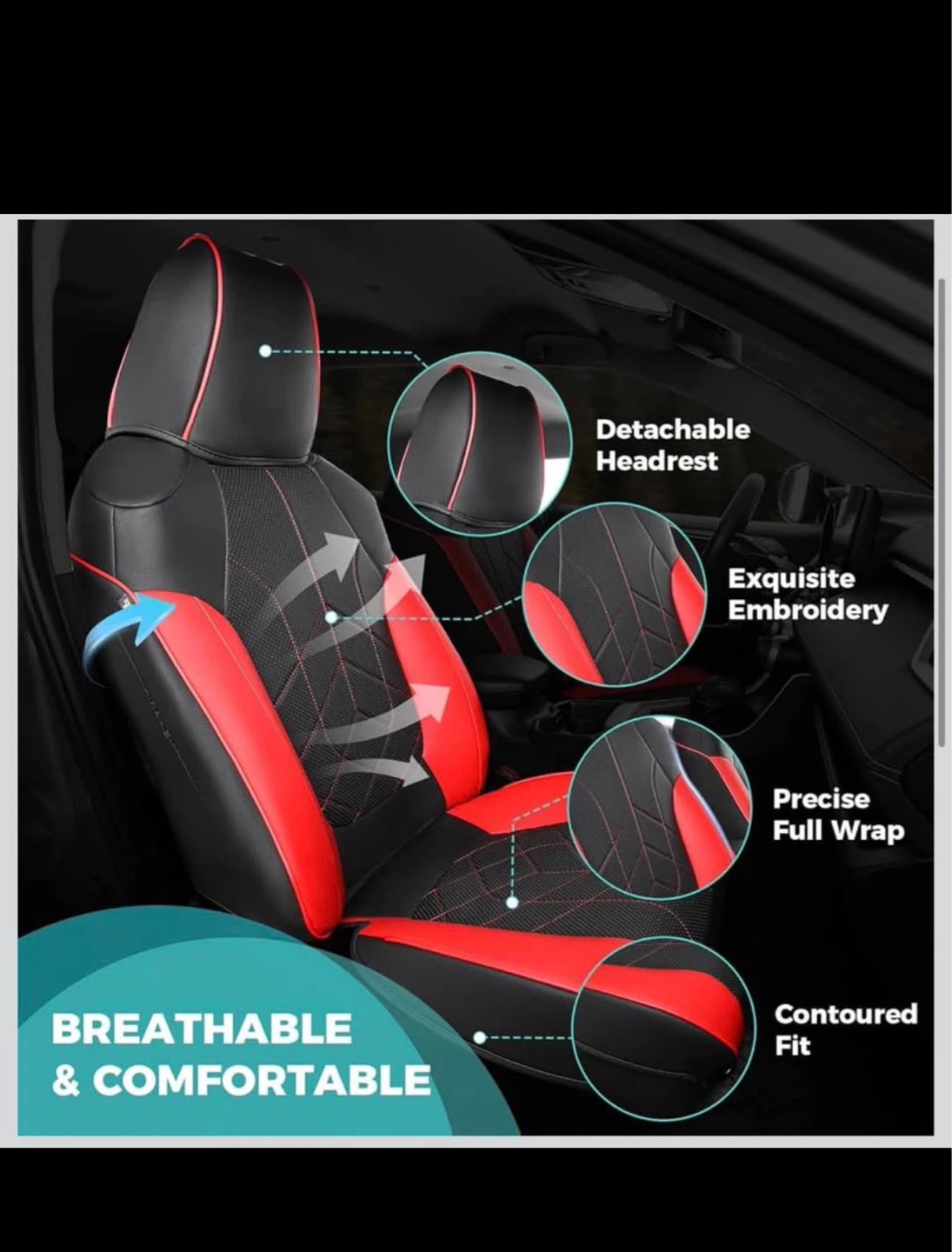 Car Seat Covers for 2019-2025 Toyota RAV4 Hybrid - photo 3