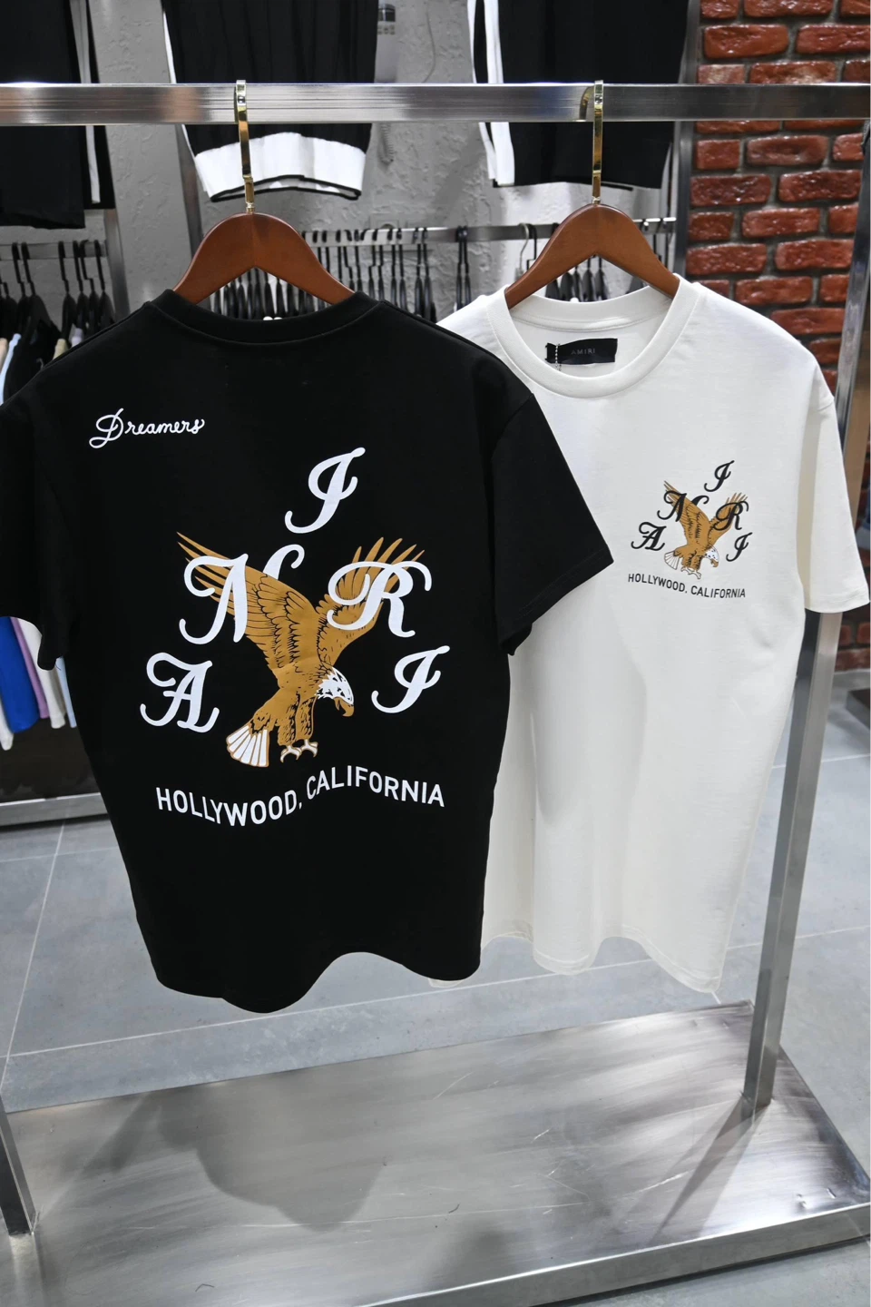 Amiri Hollywood California Eagle T-Shirt White