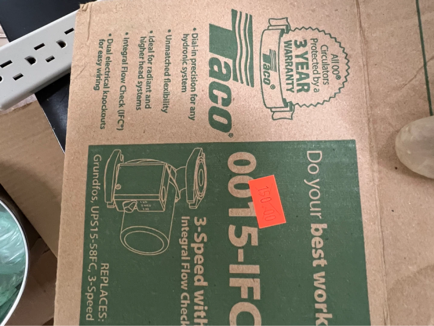 Taco 007-F5 Cartridge Circulator Pump - photo 2