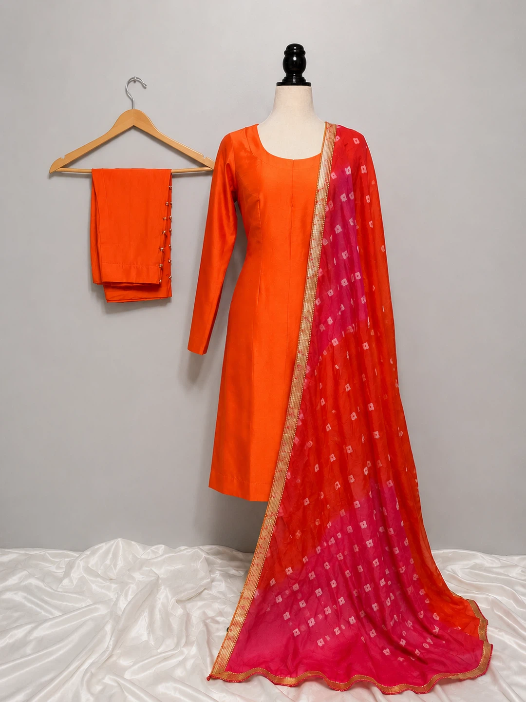 Silk Shut with dupatta
