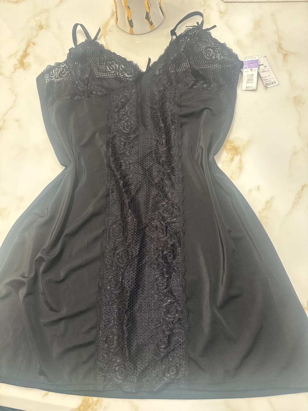 Black Lace Kimono Robe