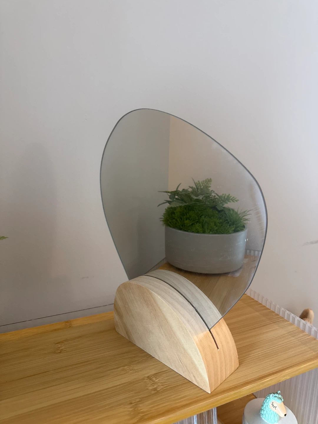 Wooden Makeup Mirror