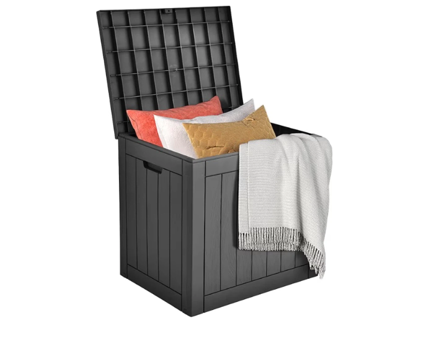 New 30 Gallon Deck Box Outdoor Storage Black