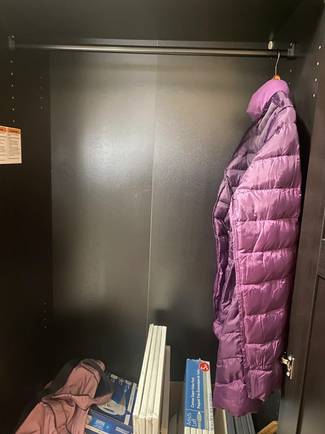 IKEA Dark Brown Three-Door Wardrobe - photo 4