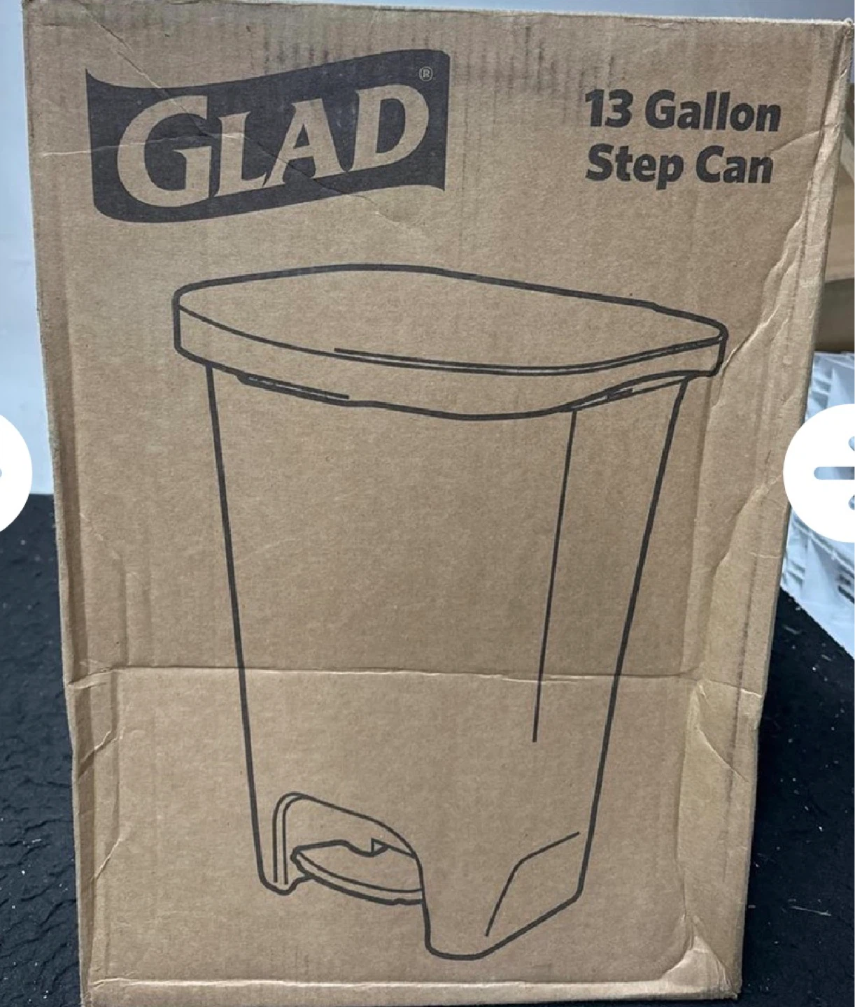 Glad 13 Gallon Step Can with Odor Protection - photo 4