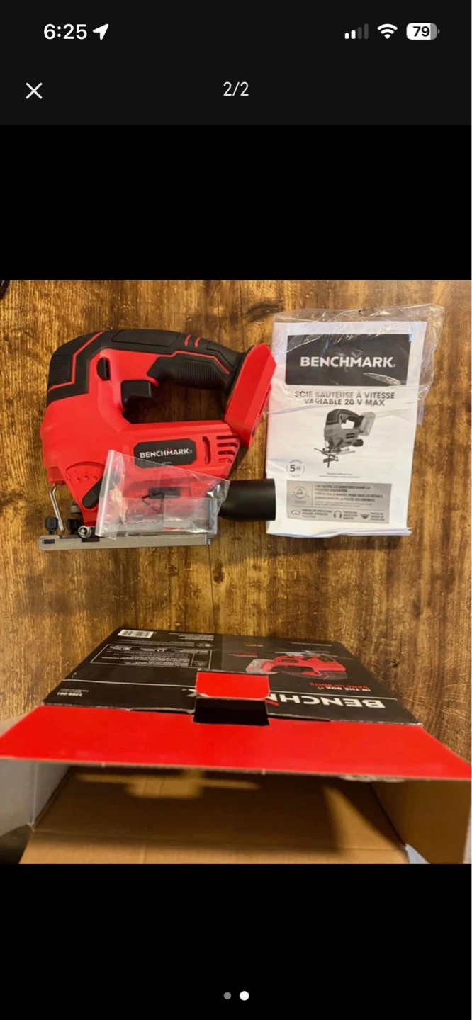 Benchmark 20V Max Variable Speed Jigsaw - photo 2