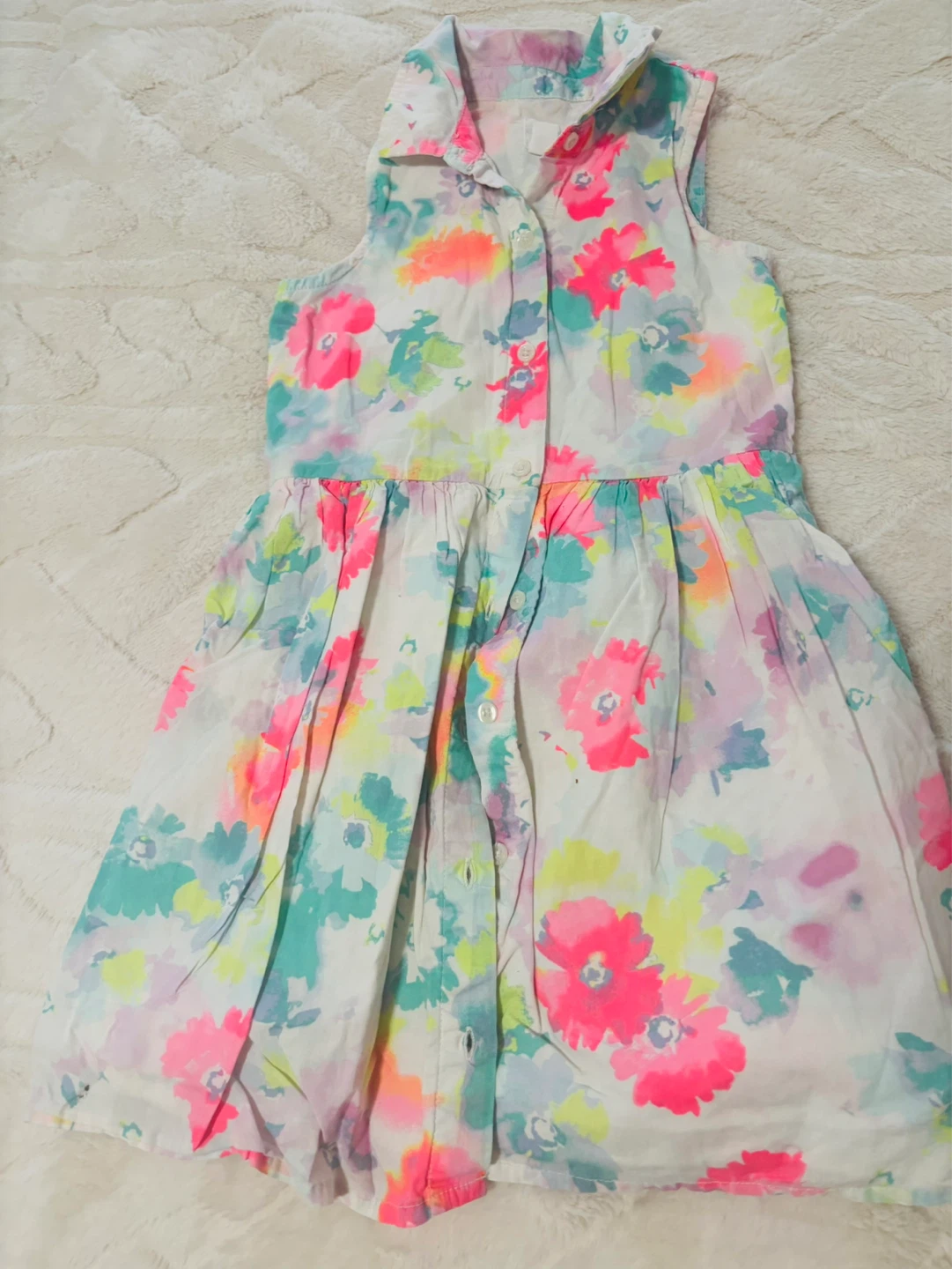 GAP Kids Girls Sleeveless Floral Dress Size S (6-7)