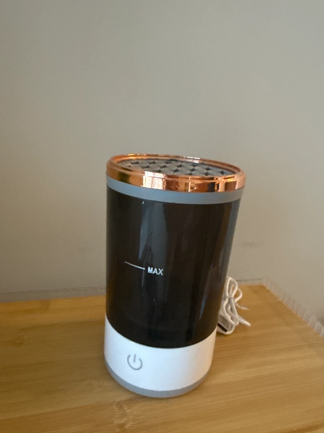 Brush washing machine with Rose Gold Accents
