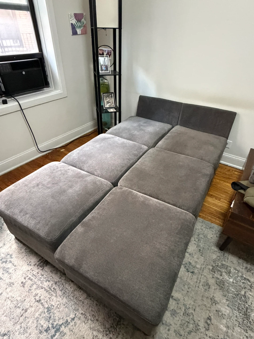Modular Sectional Sofa - Gray Fabric - photo 5