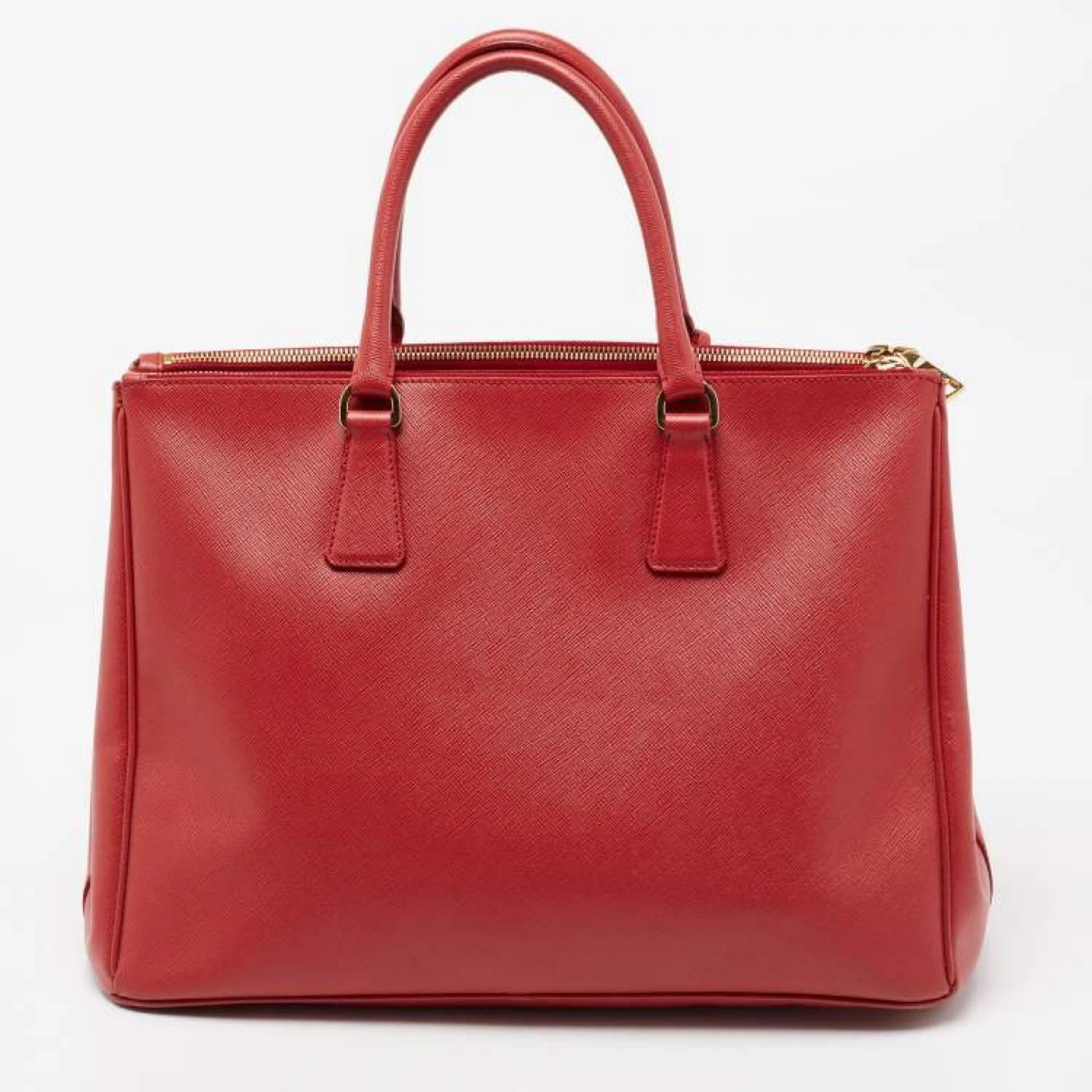 Prada Red Saffiano Lux Leather Large Double Zip Tote - photo 3