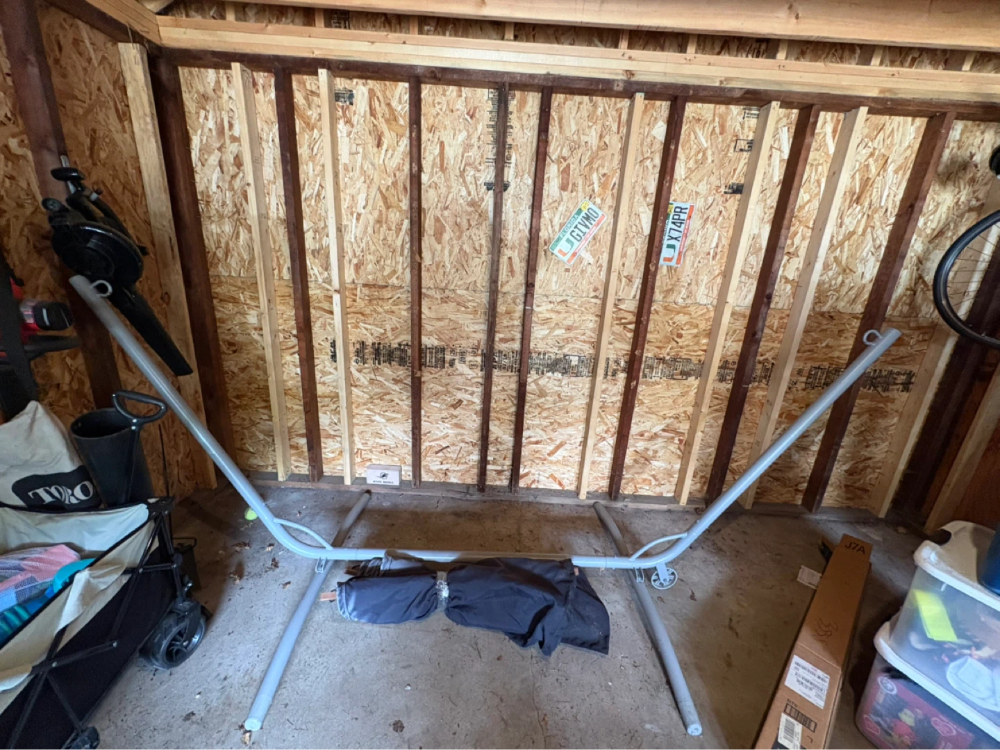 Black Sling Hammock with Stand